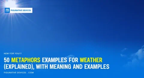 Weather metaphors, creative writing, forecasting