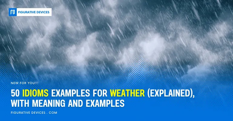 Weather idioms and climate phrases