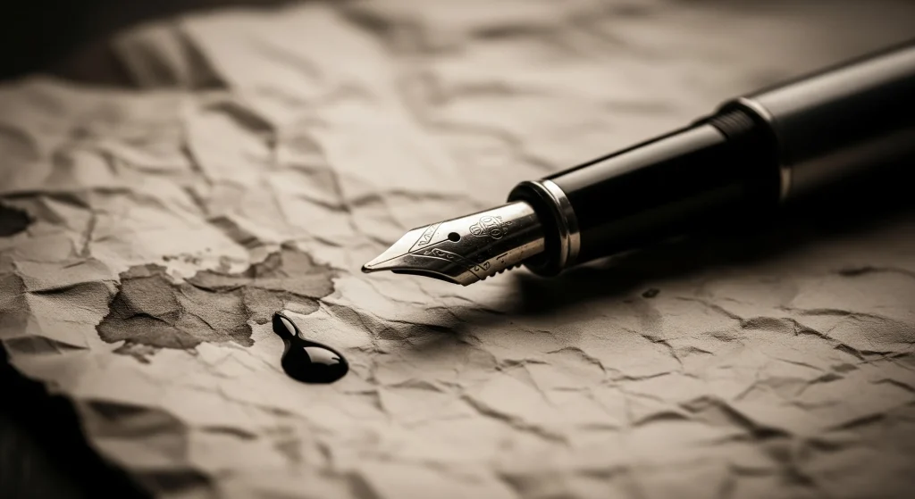 Sad like a fountain pen out of ink