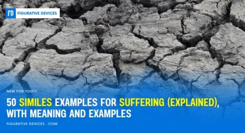 suffering similes
